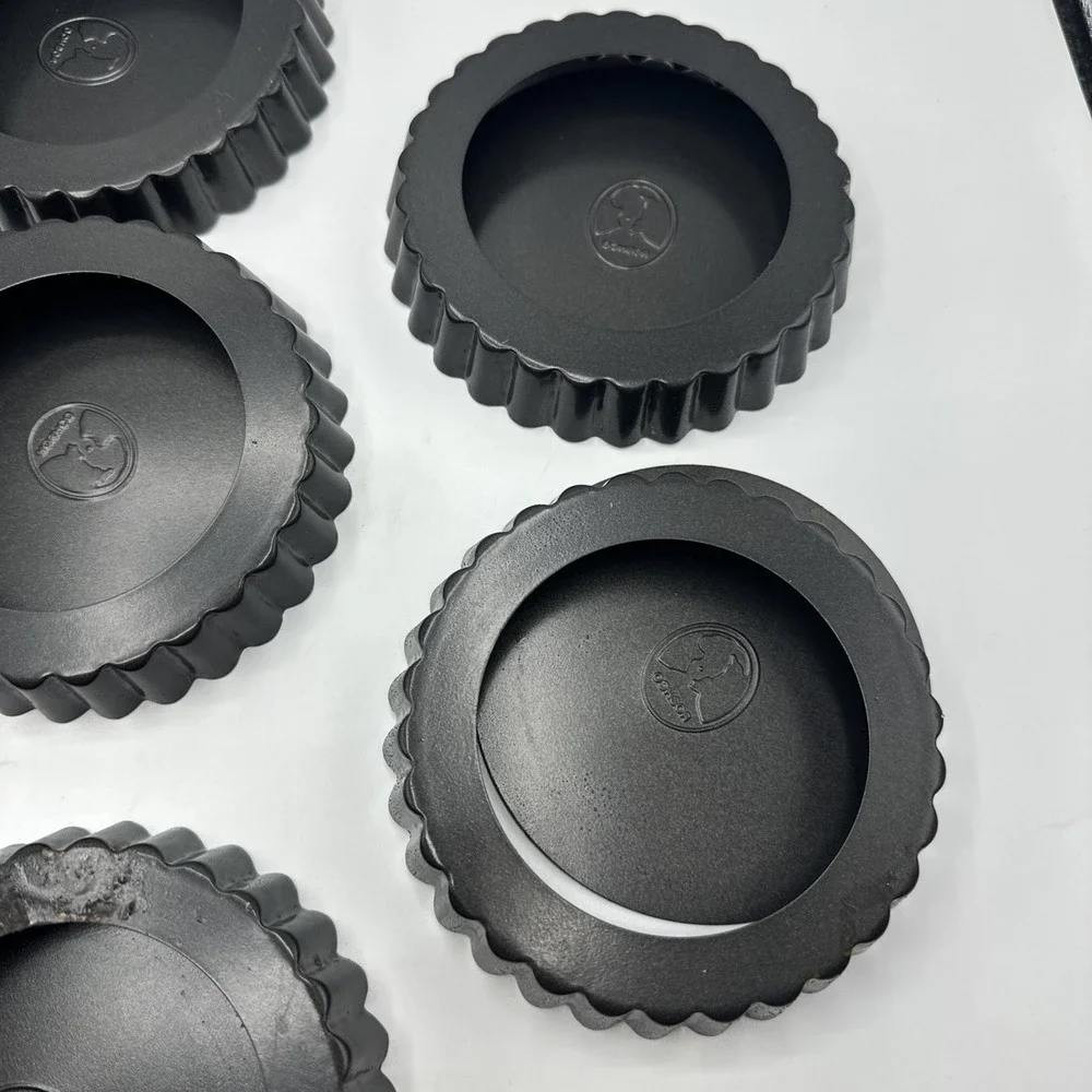 ROSHCO Mini Tart Pie Pans Set of 8 Non-Stick 4